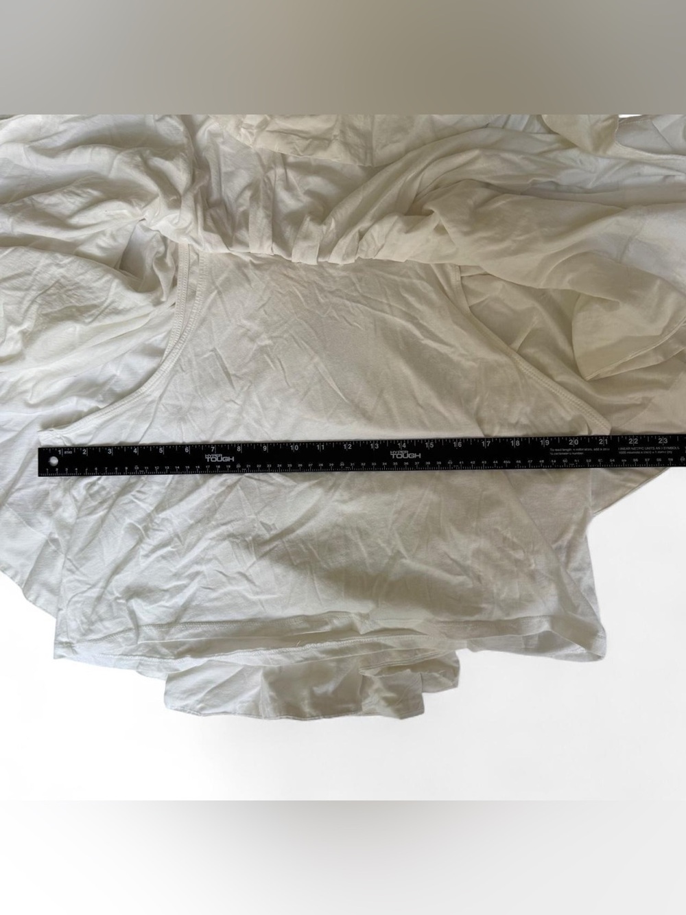 Anthropologie Maeve White Off The Shoulder Ruffle Swing Blouse Women’s Size XL - Picture 3 of 6